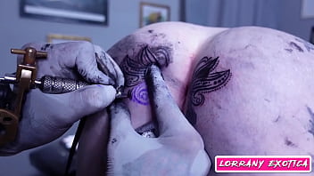anal, albina, puta, tatuagem no cu