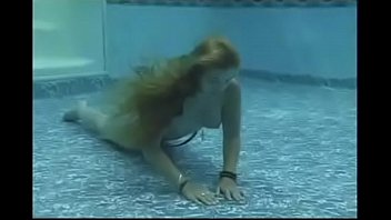 pool, blonde, underwater, tits