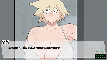 anime hentai, mha cartoon, milf blonde, big boobs