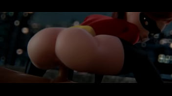 big ass, milf, black cock, elastigirl
