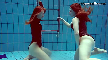 shower sister, water sports, pool girls, underwater