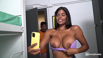 huge tits, big fake tits, horny hostel, big booty