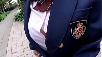 uniform, japanese, big tits, tits fuck