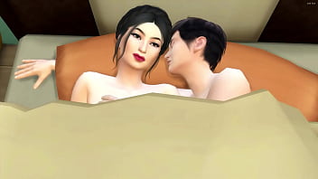 step mom and step son, sims4, pussy licking, fucking