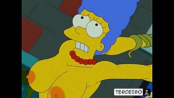 marge, bart, simpsons, tentaculos
