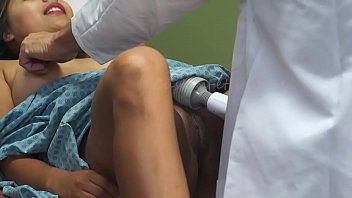 clitoris stimulation, mask fetish, vibrator, female patient