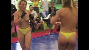 submission, catfight, wrestling, topless