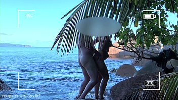 risky, paradise island, nude, beach voyeur