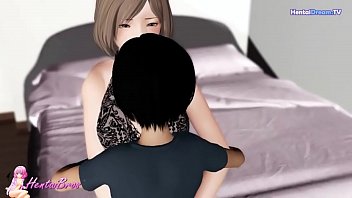 pussyfucking, creampie, animation, lingerie