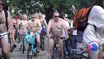public, public flashing, ass, naked bike ride