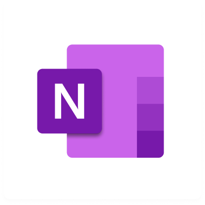 Microsoft OneNote icon.