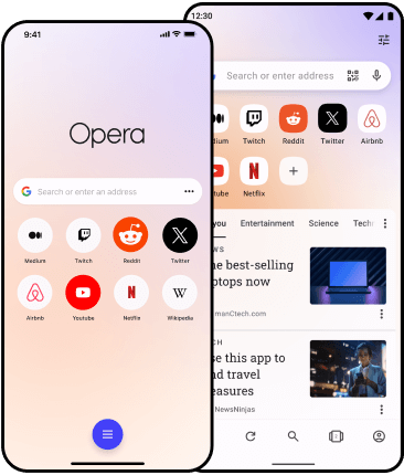 Il browser Opera è disponibile per qualsiasi dispositivo.