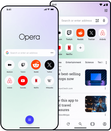 Mude facilmente os navegadores para Opera