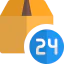 24 hour clock icon 64x64