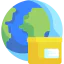Worldwide shipping icon 64x64