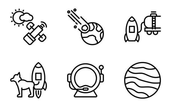 Space pakiet ikon