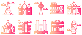 Buildings icon pack