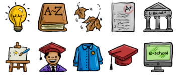Back to school icon pack