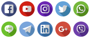 Social media icons pacote de ícones