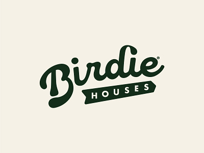 Birdie Houses branding golf golf branding golf logo design lettering logo logo designer logomark logotype design typography