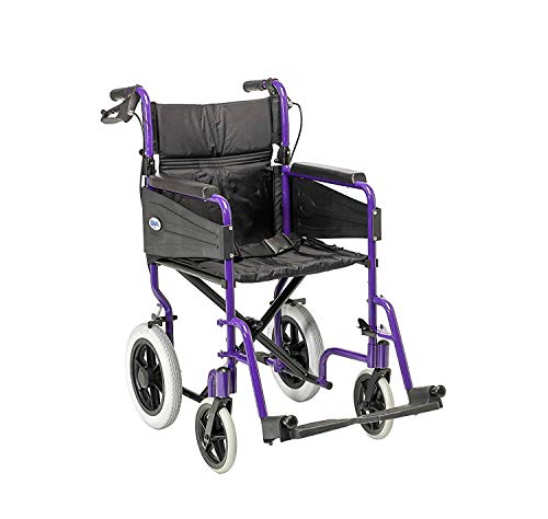 Purple Lightweight Escape Wheelchair with Travel Comfort