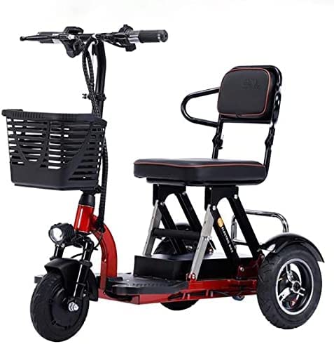 Folding Lightweight Travel Mobility Scooter with Basket