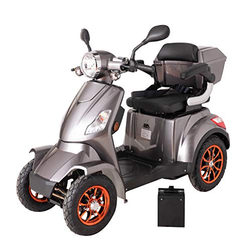 Green Power Gray Electric Mobility Scooter