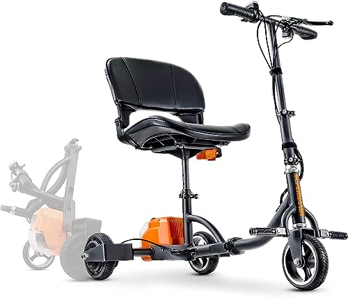 Ultra-Light 3-Wheel Folding Mobility Scooter with Long Range