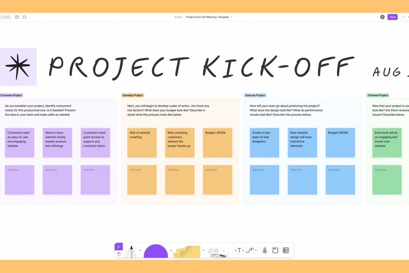 project kickoff template