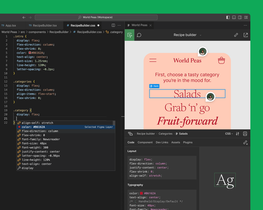 A project workspace in Visual Studio Code 