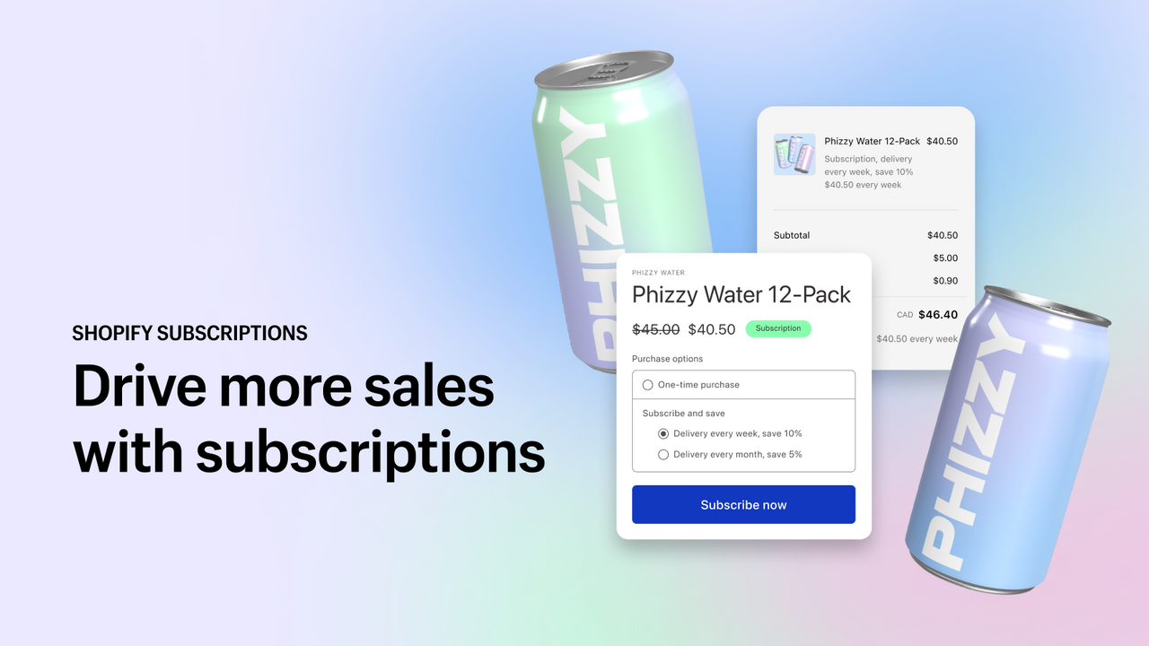 Drive more sales with subscriptions