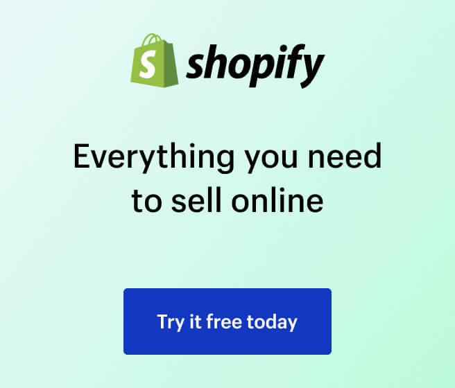 Everything you need to sell online. Try it free today.