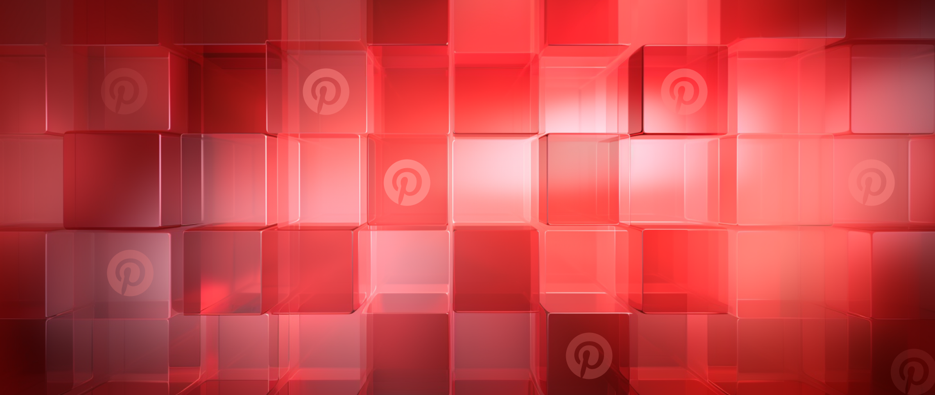 banner in red showing Pinterest logo