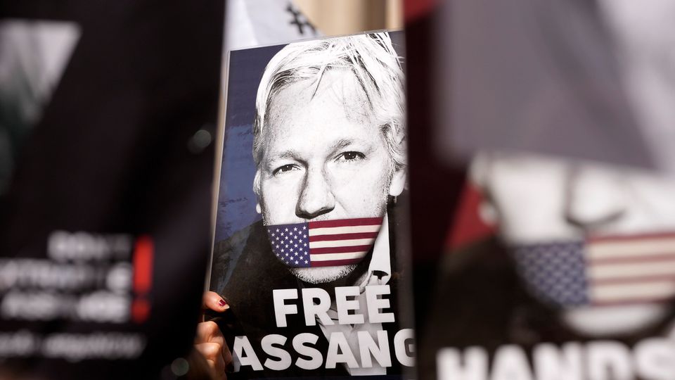 Proteste vor dem High Court in London: Die US-Regierung will dem Australier Julian Assange wegen Spionagevorwürfen den Prozess machen