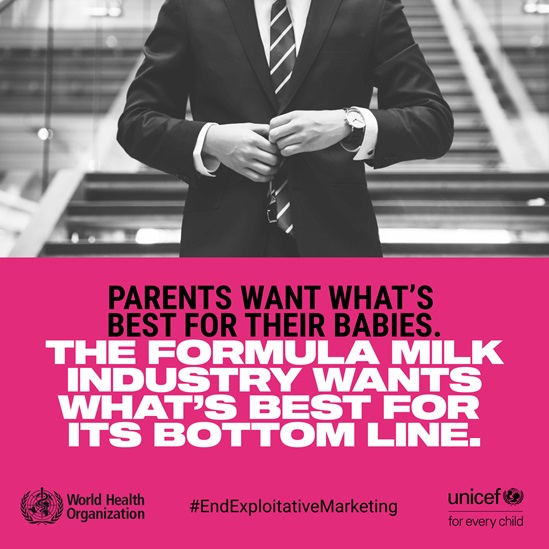 End exploitative marketing- formula milk infographic 2