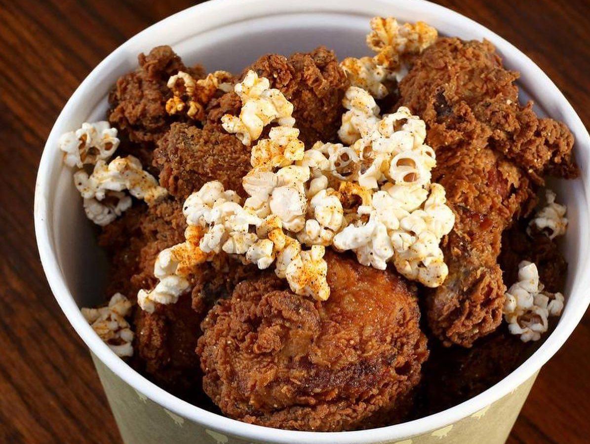 Front Porch bucket of fried chicken