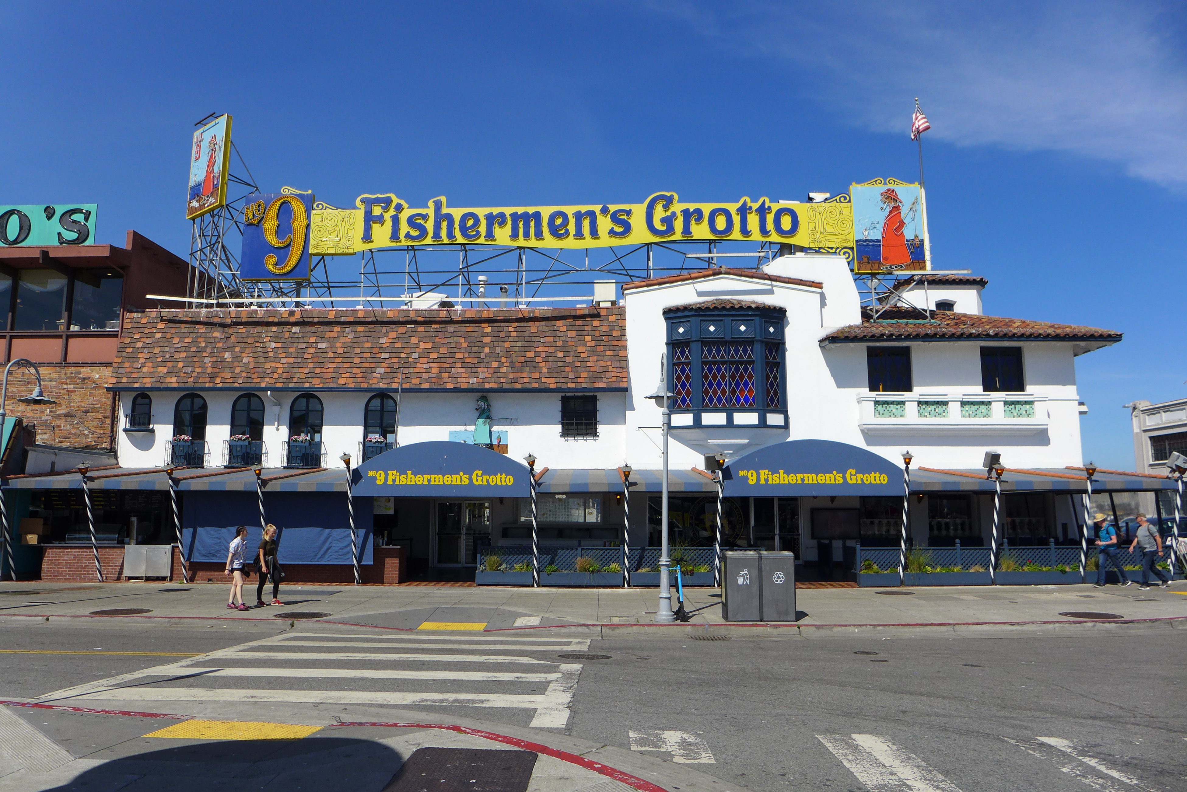 The exterior of Fisherman’s Grotto.