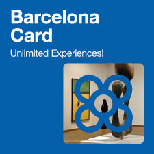 Barcelona Card image in blue colour
