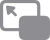 pictogram knop voor schermvullende weergave