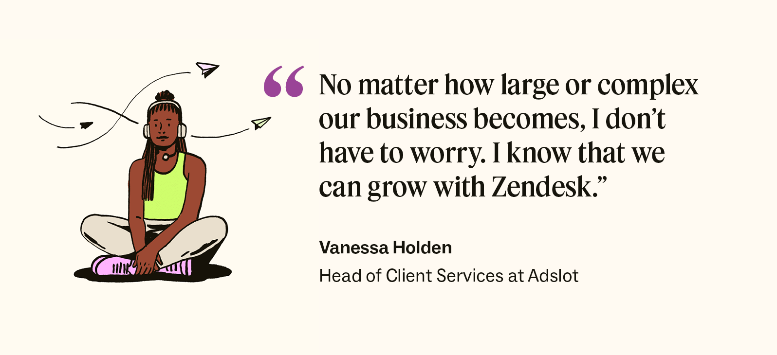 Adslot's Head of Client Services quote