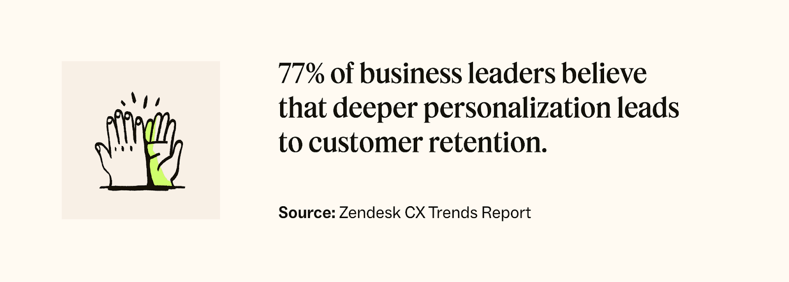 Zendesk CX Trends Report stat