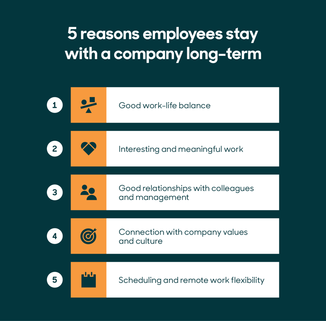 Reasons employees stay