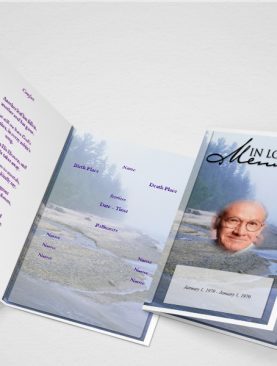 Afterglow Funeral Program Template