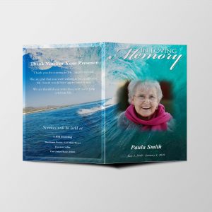 funeral Program 8.5 x 11 (4 pages)