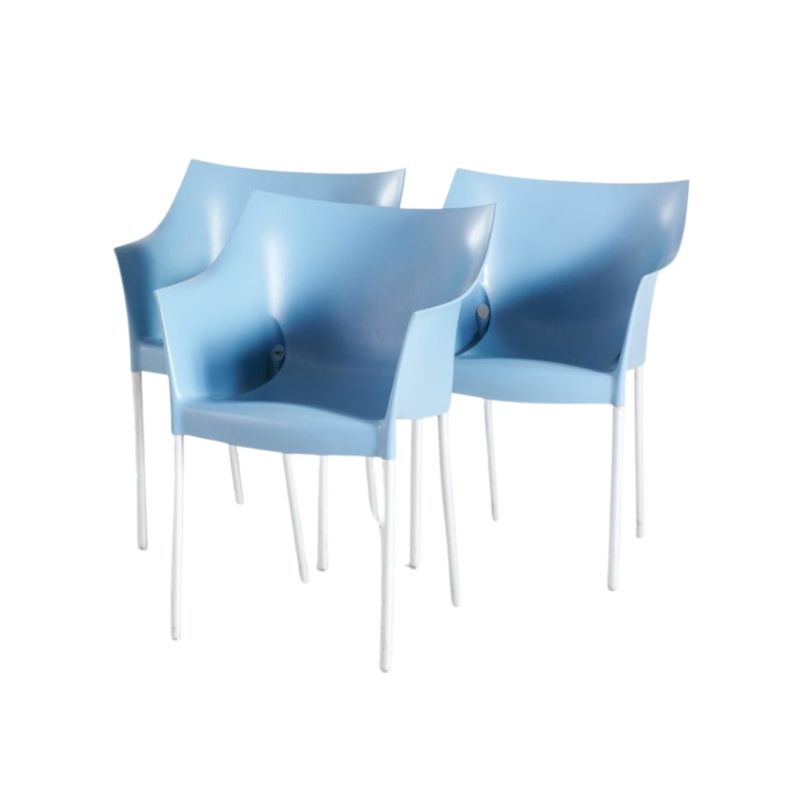 Dr. No Side Chair by Philippe Starck for Kartell, 1990s, Set of 3