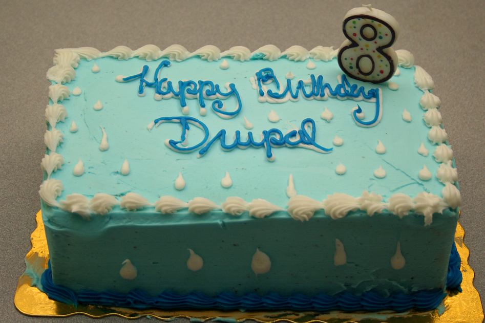 Happy eighth birthday drupal