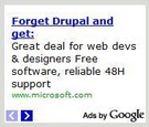 Microsoft anti drupal ad