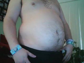 inflation, solo male, belly expansion, webcam