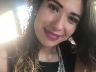 public, colombian teen, close up, cum in mouth