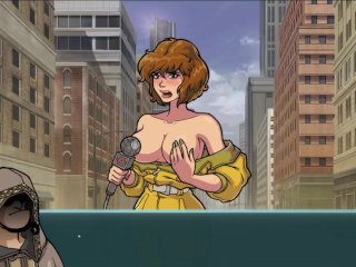 female voice, big boobs, parody, anime